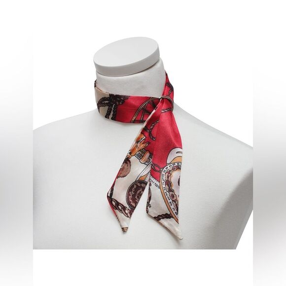 Light and soft narrow-width twillis scarf,  NIP - Picture 2 of 5